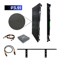 KIT PAINEL P3.91 OUTDOOR 2m x 1m (L x A) + PROCESSADORA TB10 + SUPORTE DE PAREDE