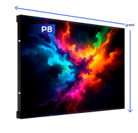 PAINEL DE LED P8 OUTDOOR NATIONSTAR - GABINETE (96X96CM)