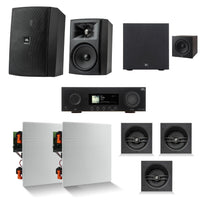 KIT RECEIVER MA7100 7.2CH + 3 CAIXAS JBL STAGE 260CSA + 2 CAIXAS JBL 260CS + 2 CAIXAS OUTDOOR STAGE XD6 + SUB A200P